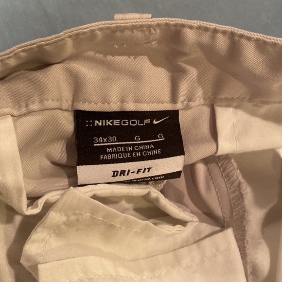 Nike golf dry fit pants in good condition. Black Crème and Steel. - Picture 3 of 5